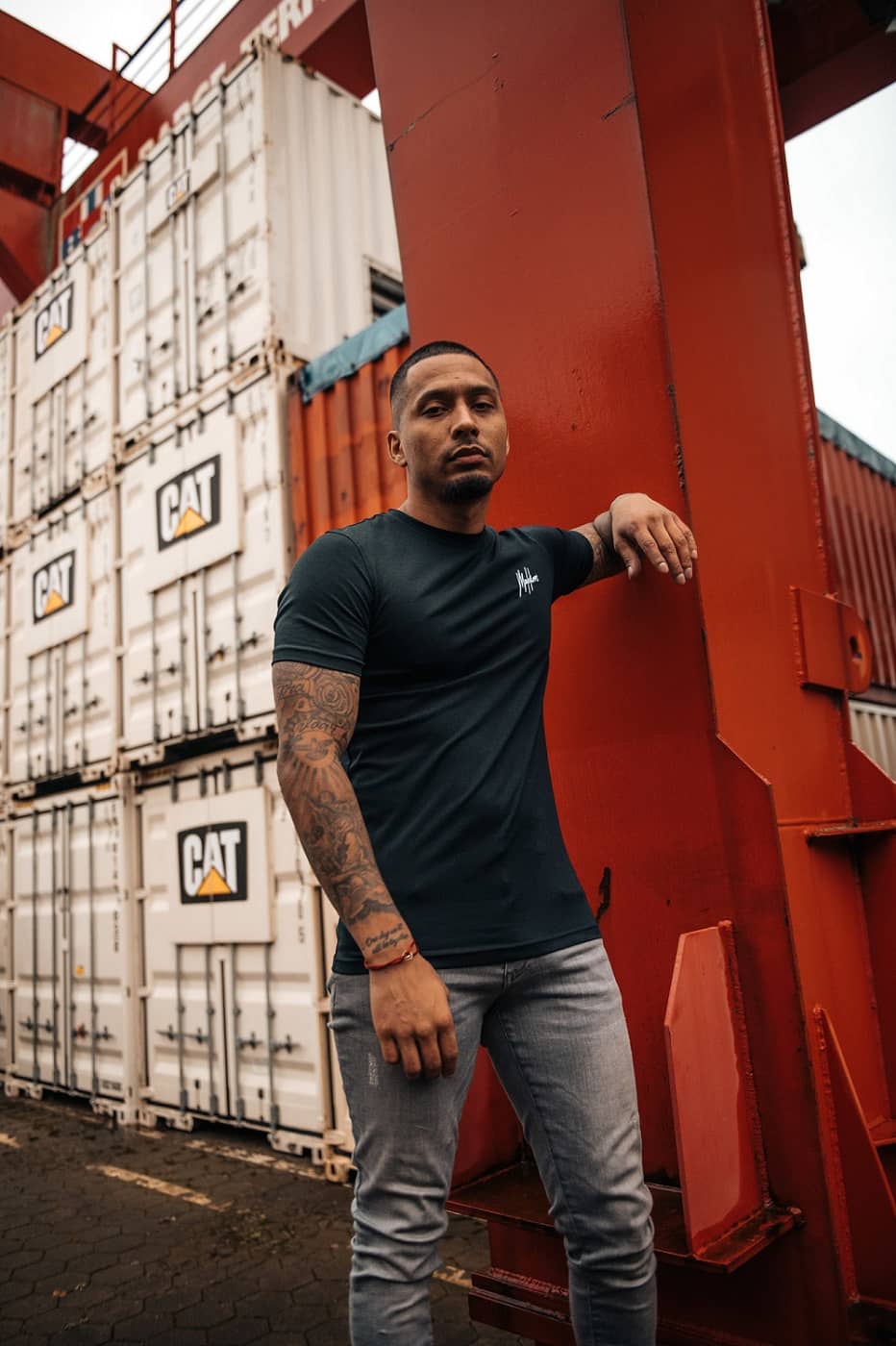 Malelions Small Signature T-shirt Navy