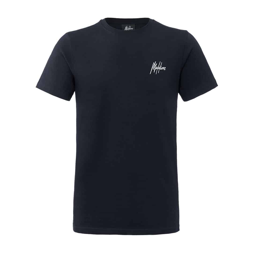 Malelions Small Signature T-shirt Navy