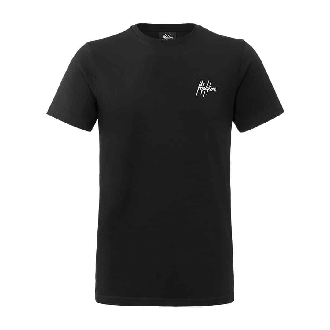 Malelions Small Signature T-shirt Zwart