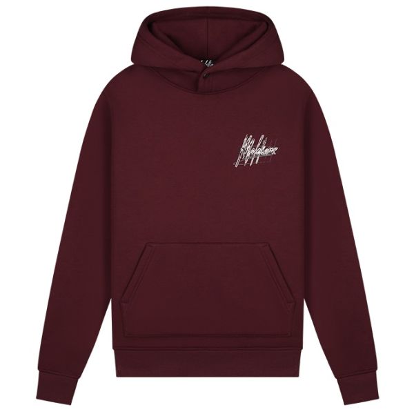 Malelions Splash Signature Hoodie Bordeaux
