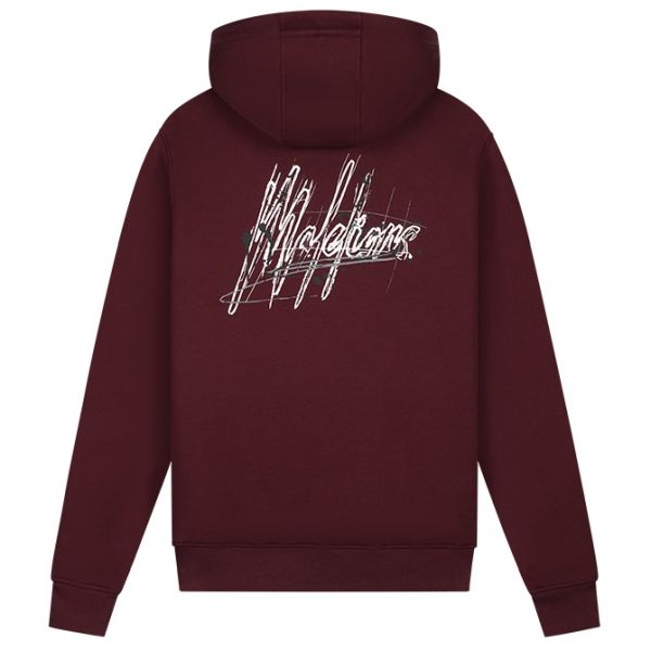 Malelions Splash Signature Hoodie Bordeaux