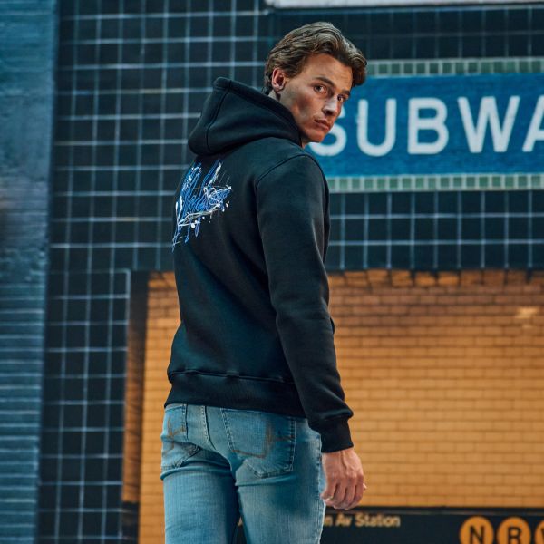 Malelions Splash Signature Hoodie Zwart
