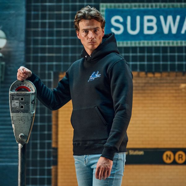 Malelions Splash Signature Hoodie Zwart