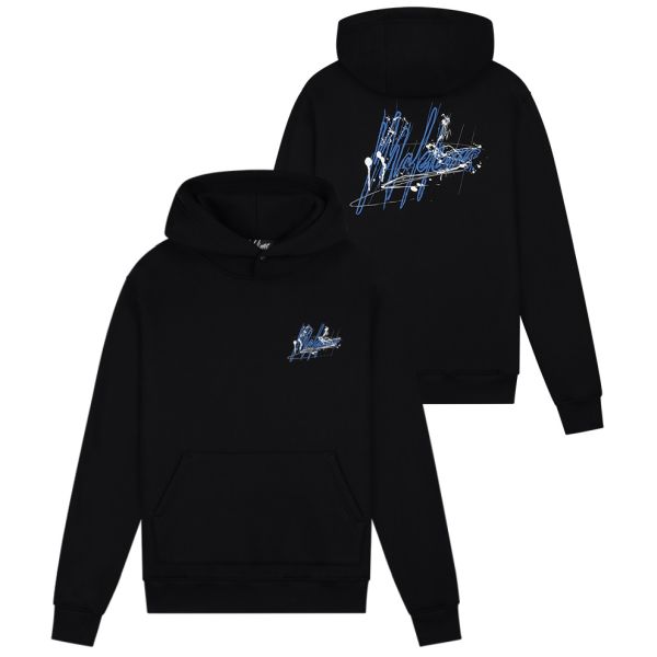 Malelions Splash Signature Hoodie Zwart