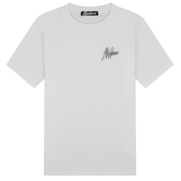 Malelions Splash Signature T-shirt Wit