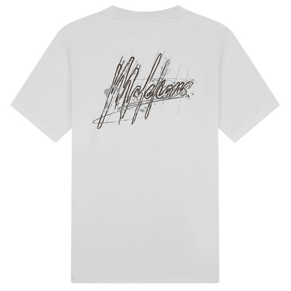 Malelions Splash Signature T-shirt Wit
