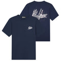 Malelions Splash Signature T-shirt Navy