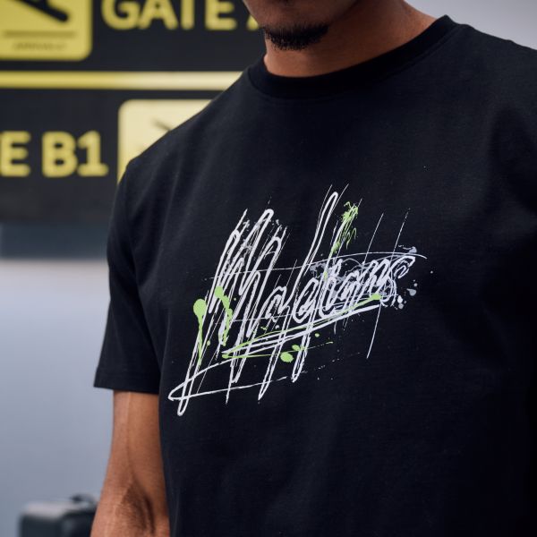 Malelions Splash Signature T-shirt Zwart