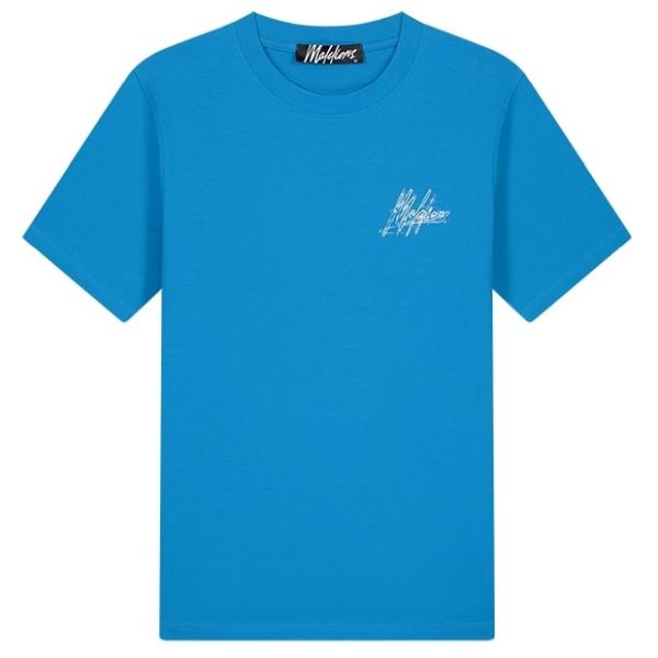 Malelions Splash T-shirt Blauw