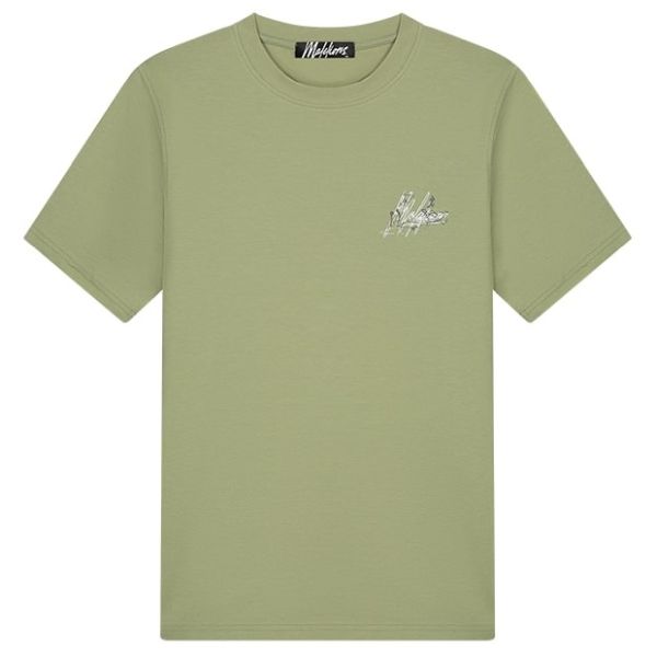 Malelions Splash T-shirt Licht Groen
