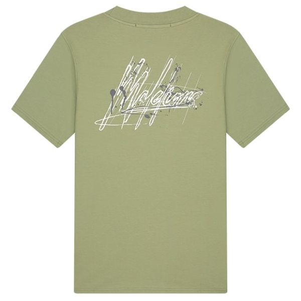 Malelions Splash T-shirt Licht Groen