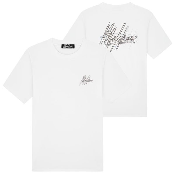 Malelions Splash T-shirt Wit