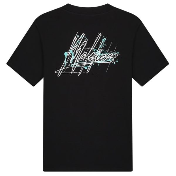 Malelions Splash T-shirt Zwart