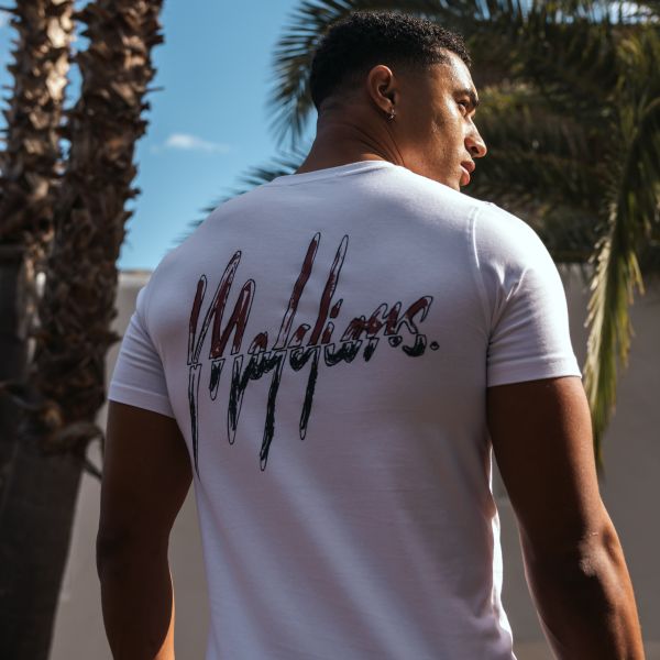 Malelions Split 2.0 T-shirt Wit