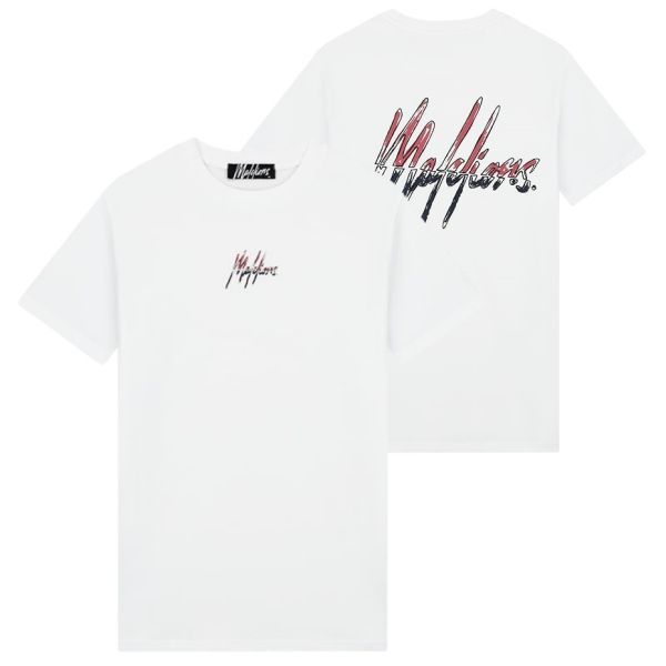 Malelions Split 2.0 T-shirt Wit