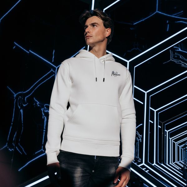 Malelions Split Hoodie Off White