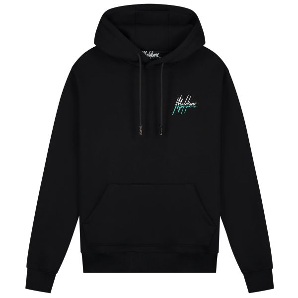 Malelions Split Hoodie Zwart