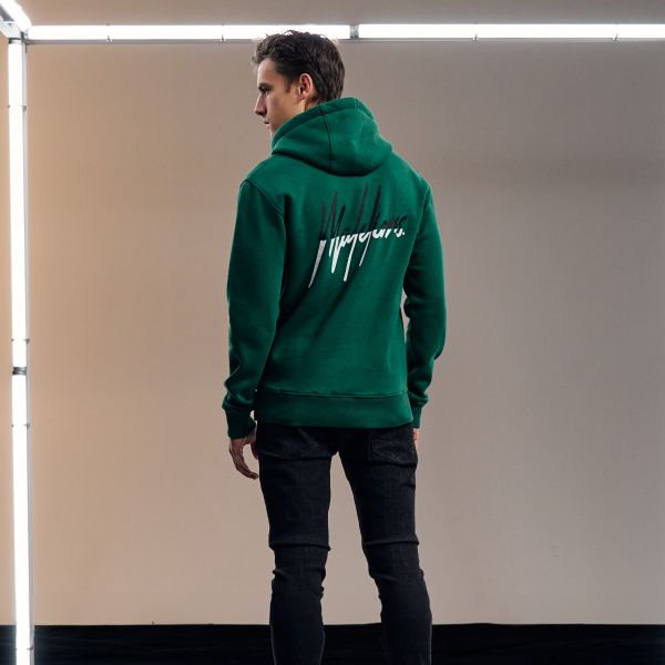 Malelions Split Hoodie Donker Groen