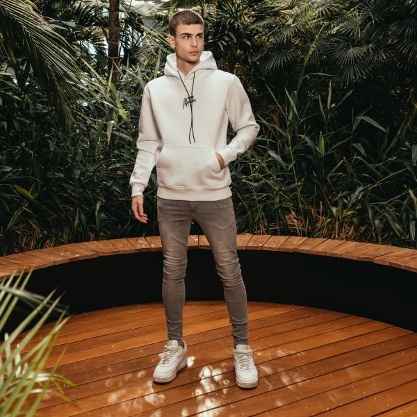 Malelions Split Hoodie Wit