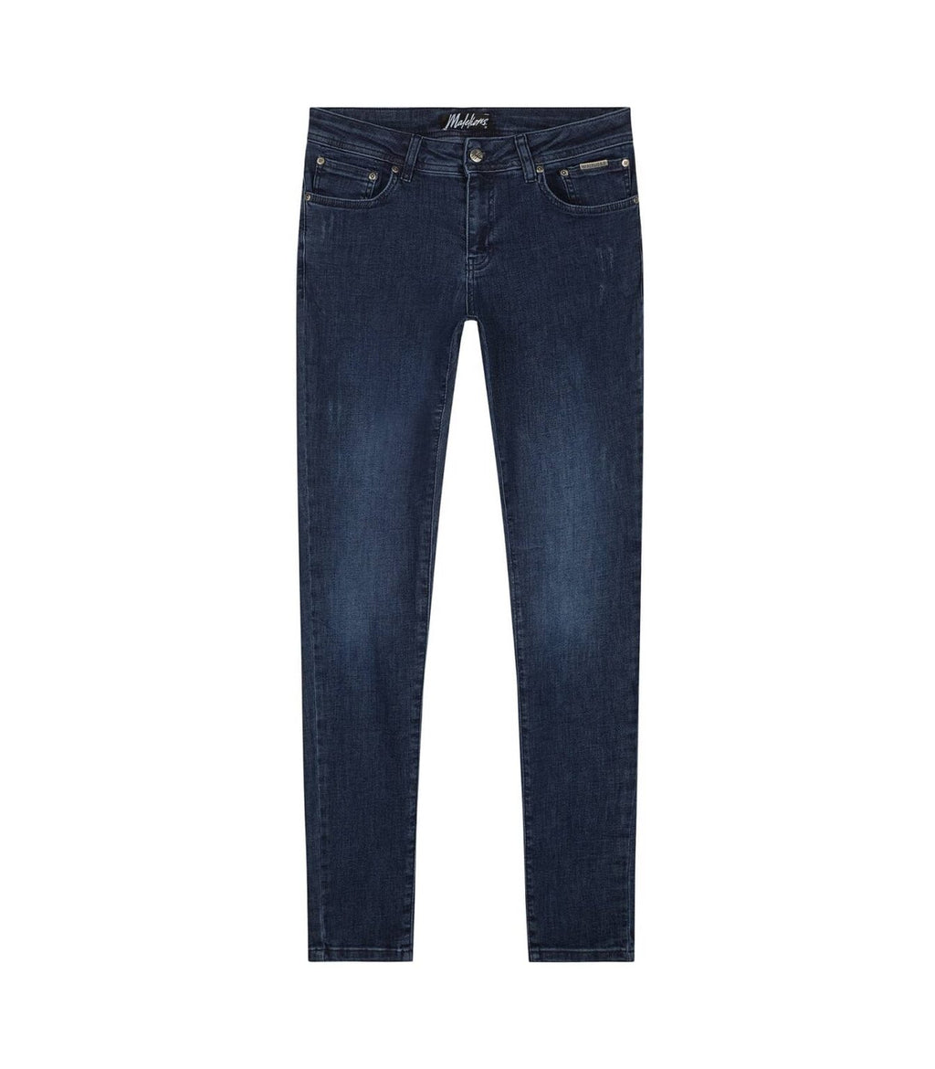 Malelions Split Jeans Donker Blauw
