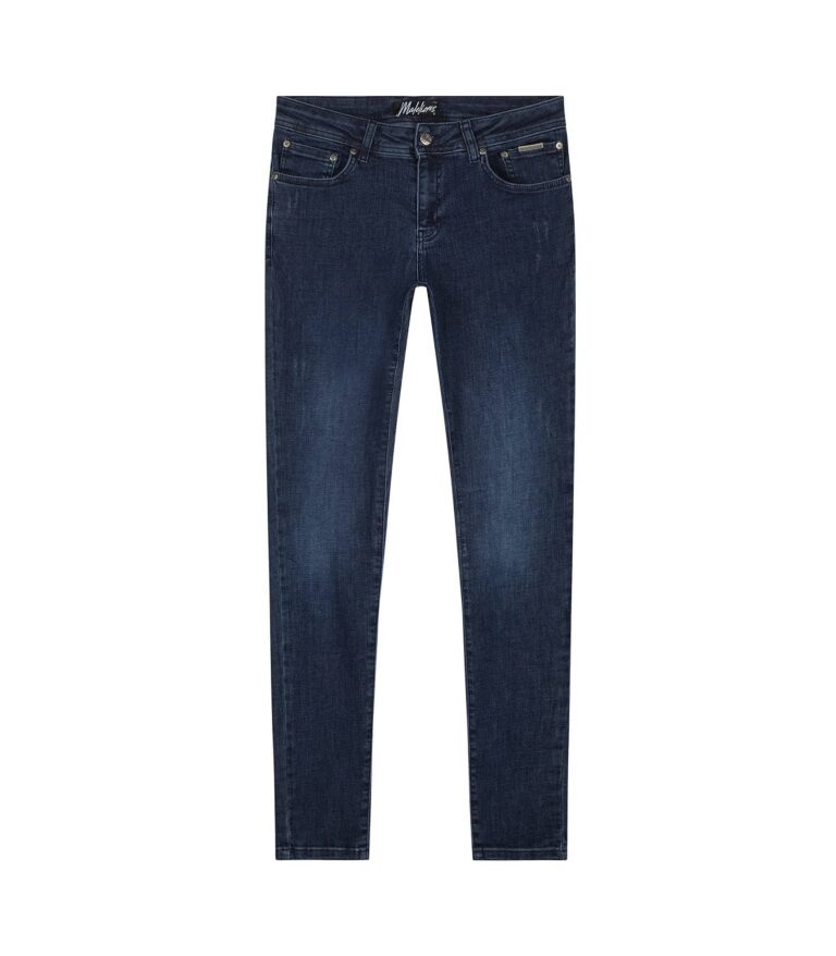 Malelions Split Jeans Donker Blauw