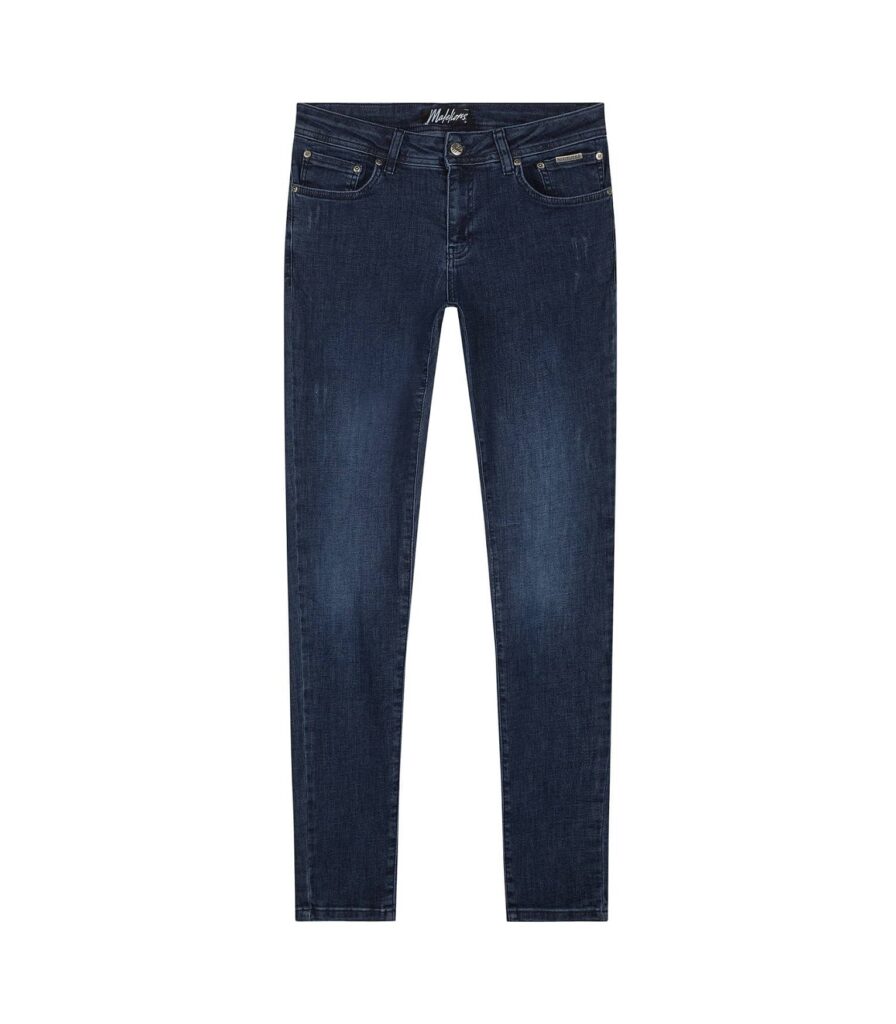 Malelions Split Jeans Donker Blauw
