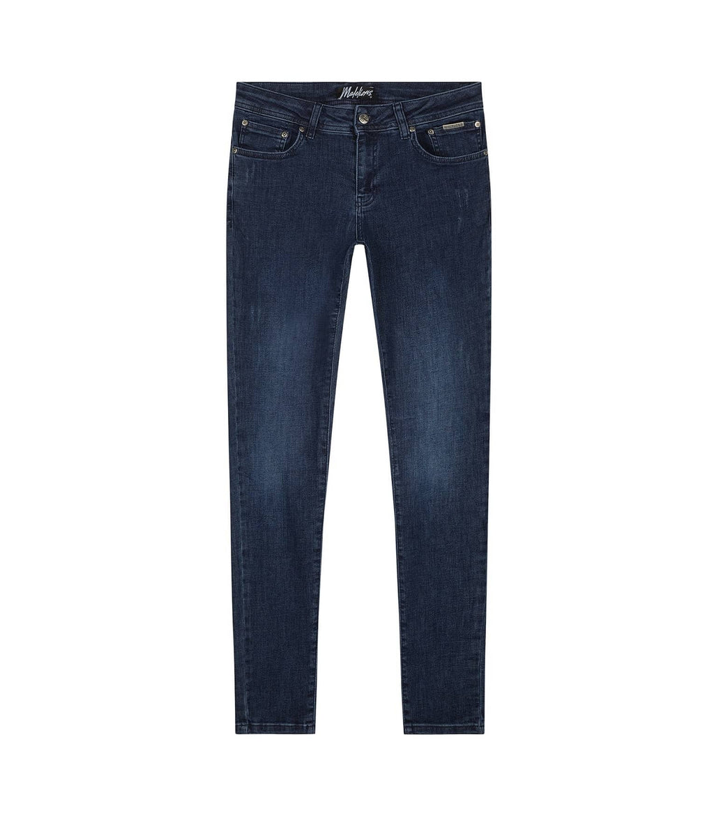 Malelions Split Jeans Donker Blauw
