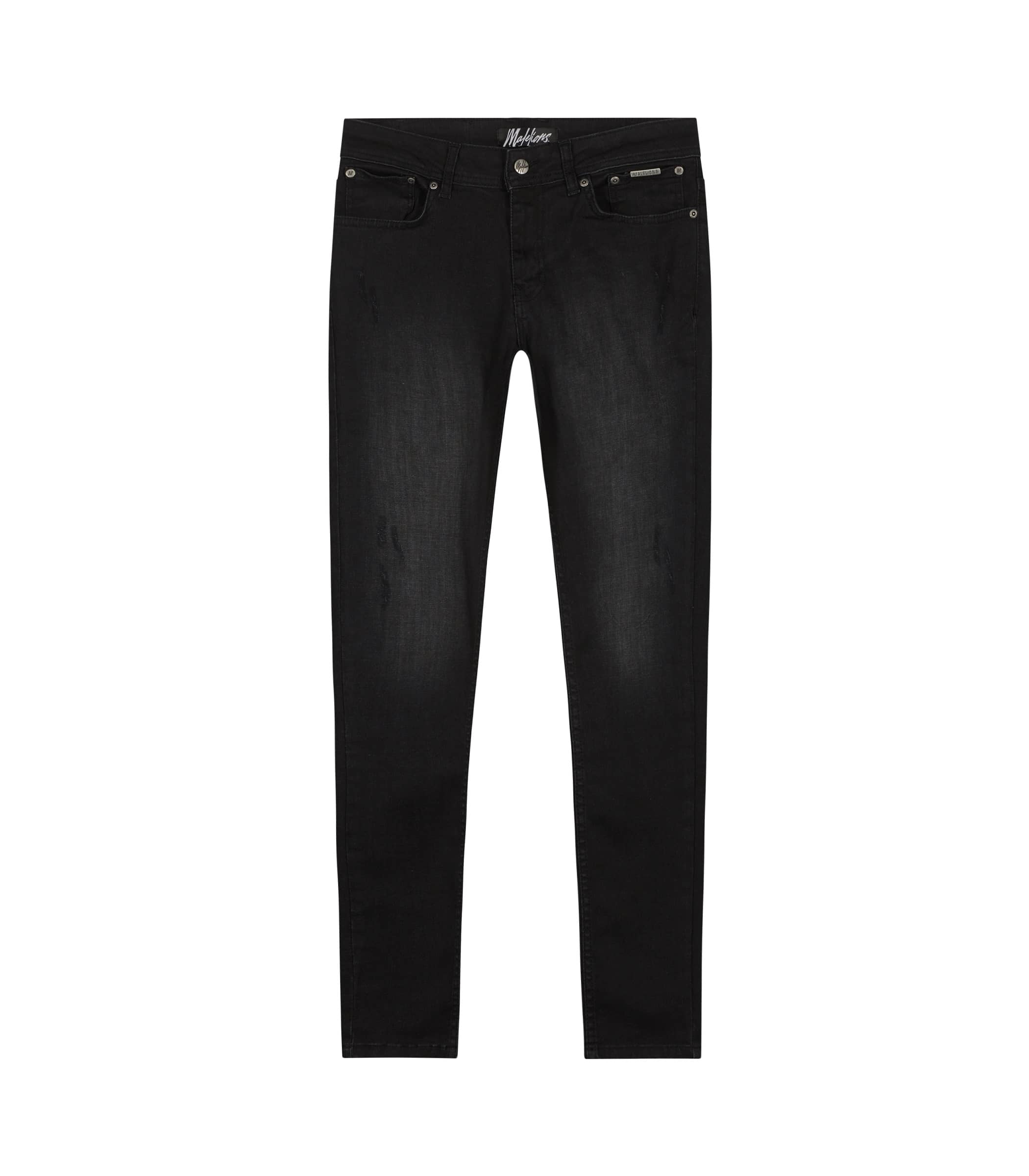 Malelions Split Jeans Zwart