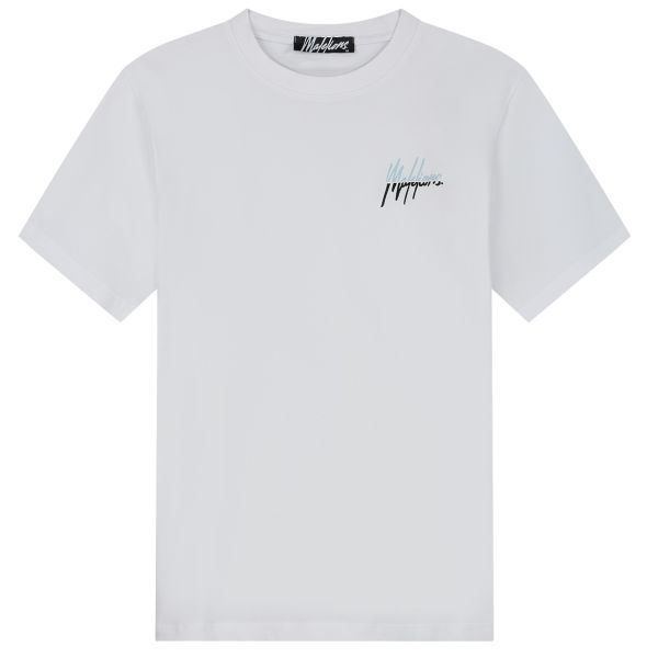 Malelions Split Slim T-shirt Wit