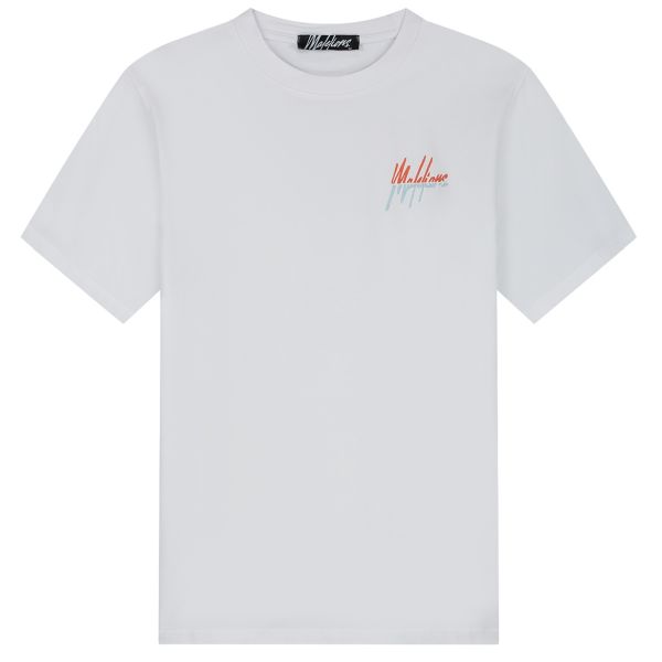Malelions Split Slim T-shirt Wit