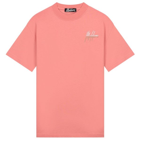Malelions Split T-shirt Coral