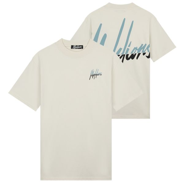 Malelions Split T-shirt Off White