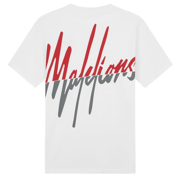 Malelions Split T-shirt Wit