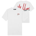 Malelions Split T-shirt Wit
