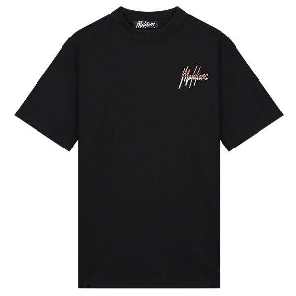 Malelions Split T-shirt Zwart