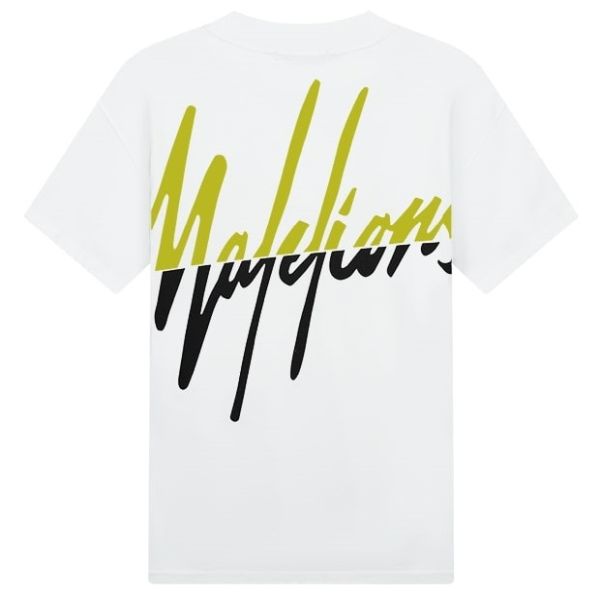 Malelions Split T-shirt Wit