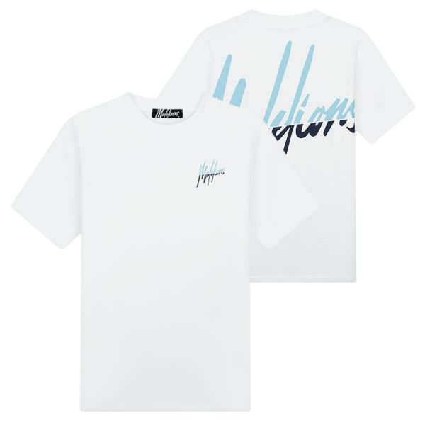 Malelions Split T-shirt Wit
