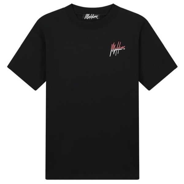 Malelions Split T-shirt Zwart