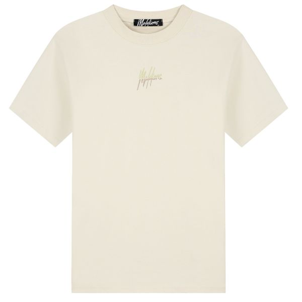 Malelions Split T-shirt Beige