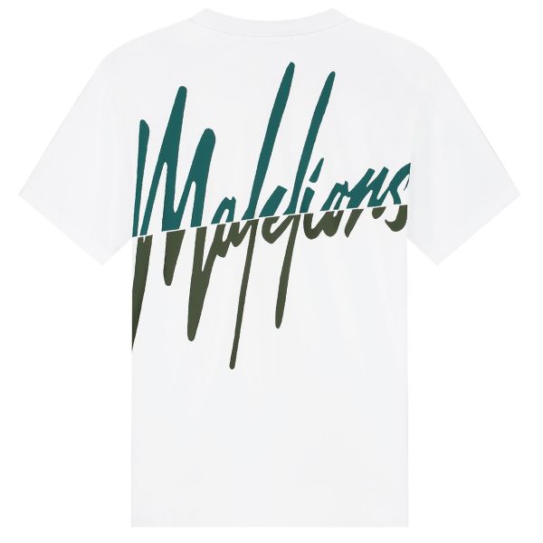 Malelions Split T-shirt Wit