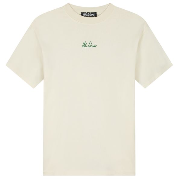 Malelions Split T-shirt Off White
