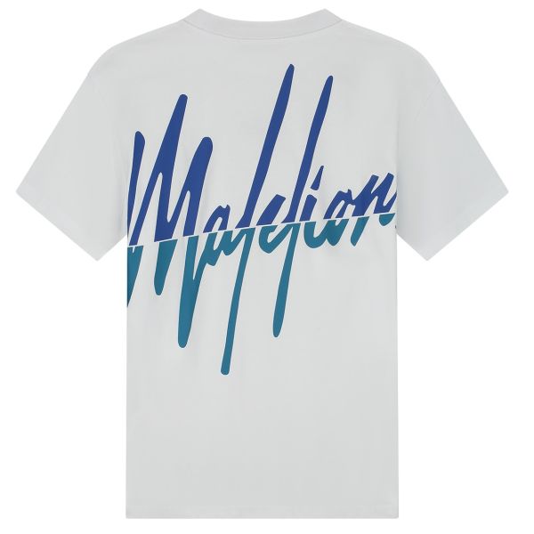 Malelions Split T-shirt Wit