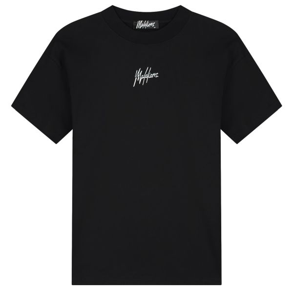 Malelions Split T-shirt Zwart