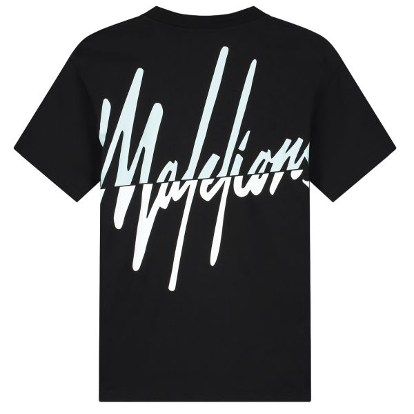 Malelions Split T-shirt Zwart