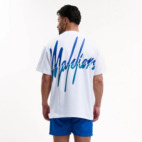Malelions Split T-shirt Wit