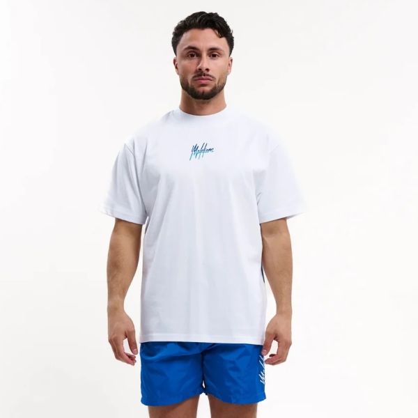 Malelions Split T-shirt Wit