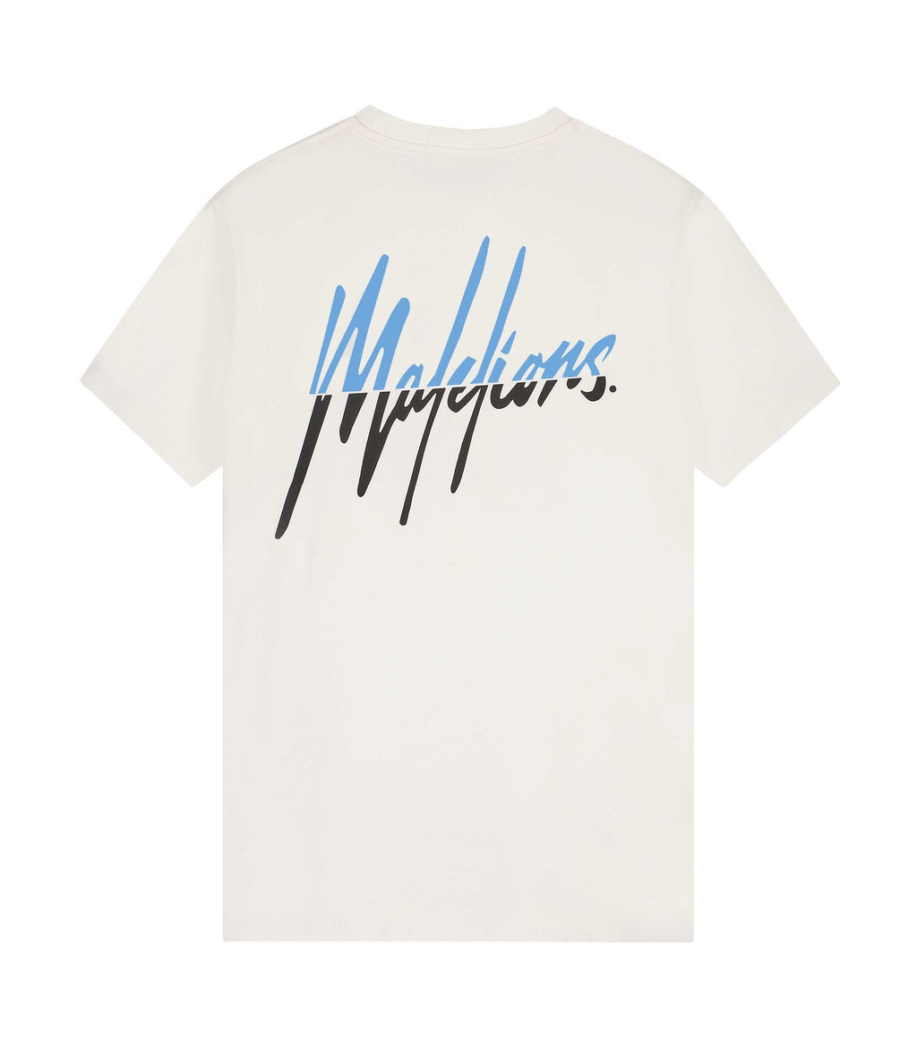Malelions Split T-shirt Off White