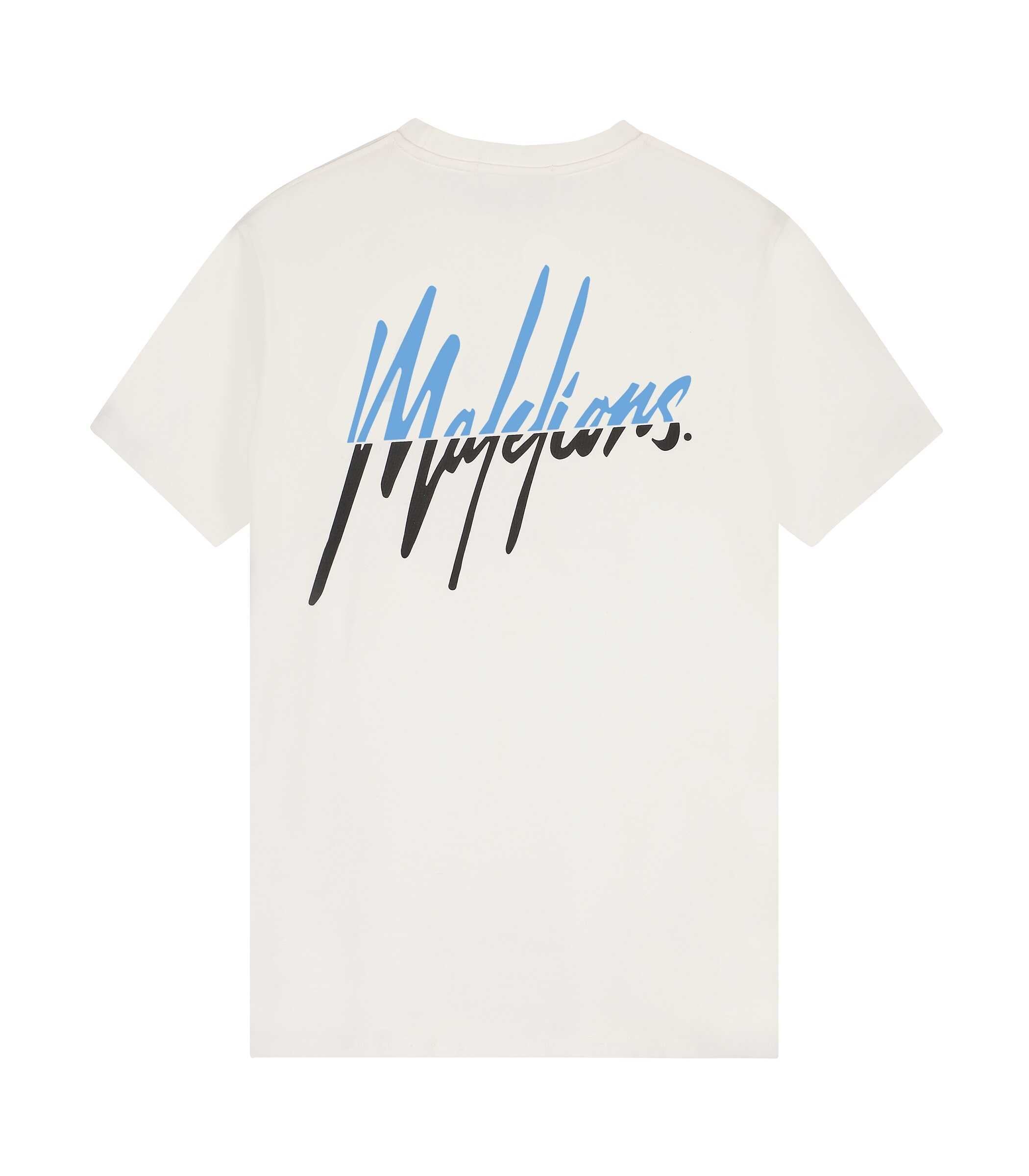 Malelions Split T-shirt Off White