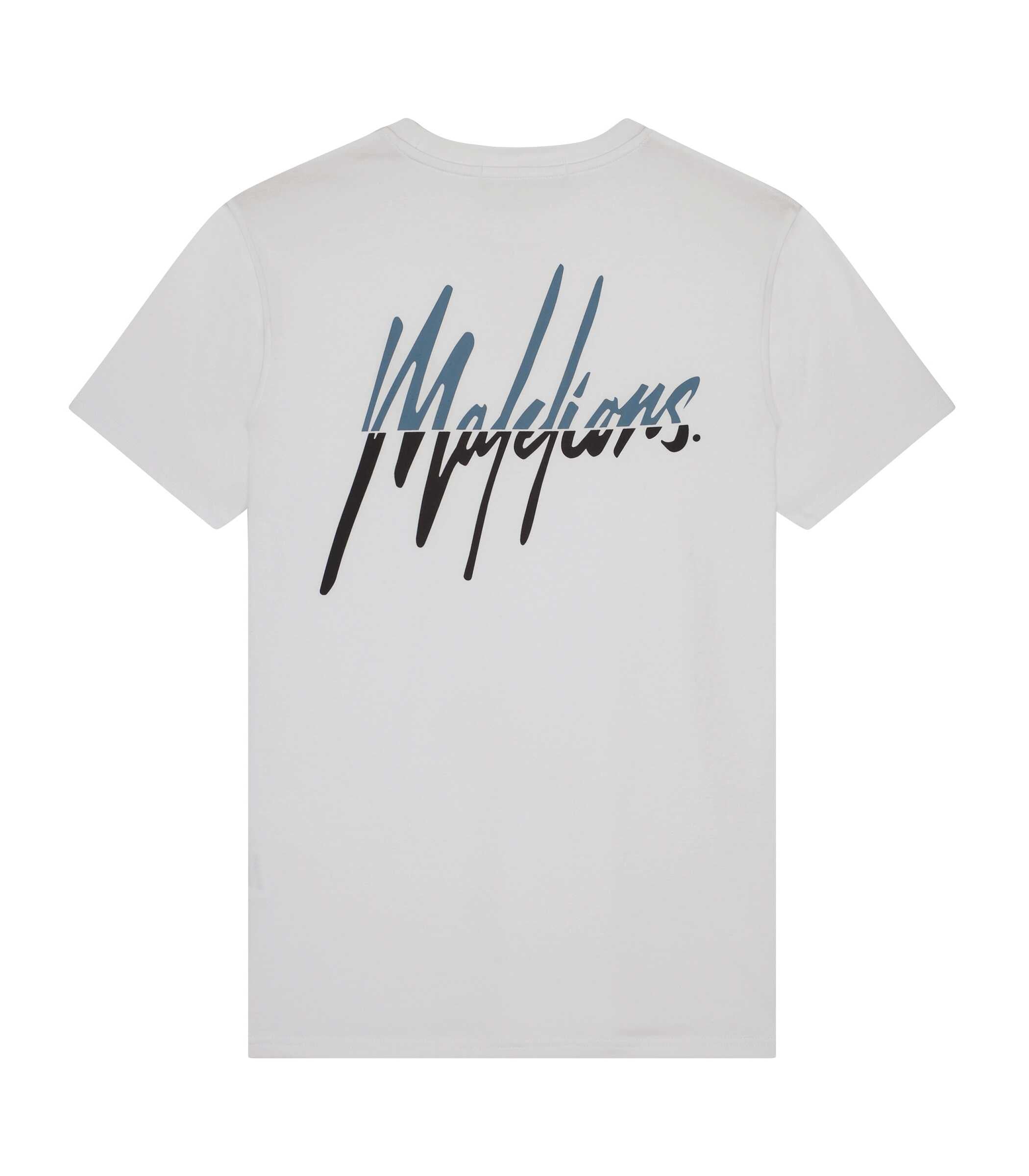 Malelions Split T-shirt Wit