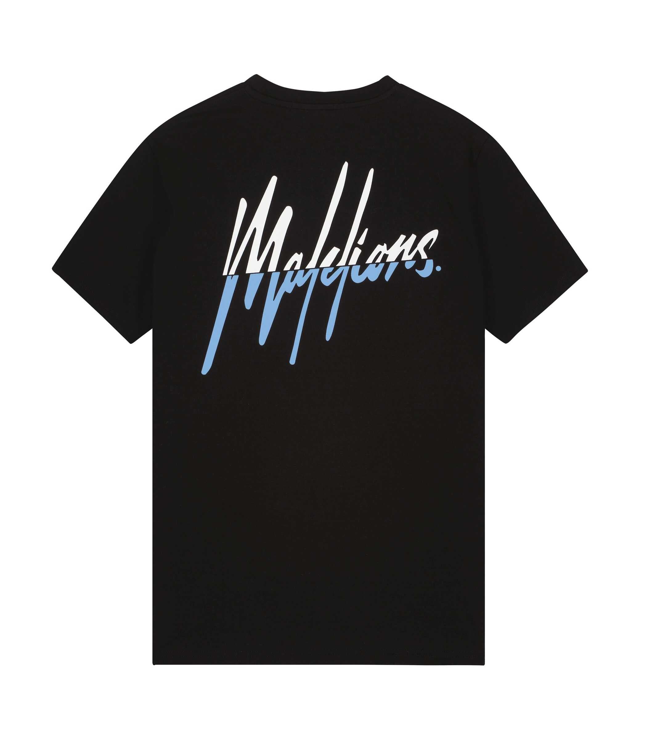 Malelions Split T-shirt Zwart
